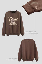 Cursive Women Sweatshirt | brown