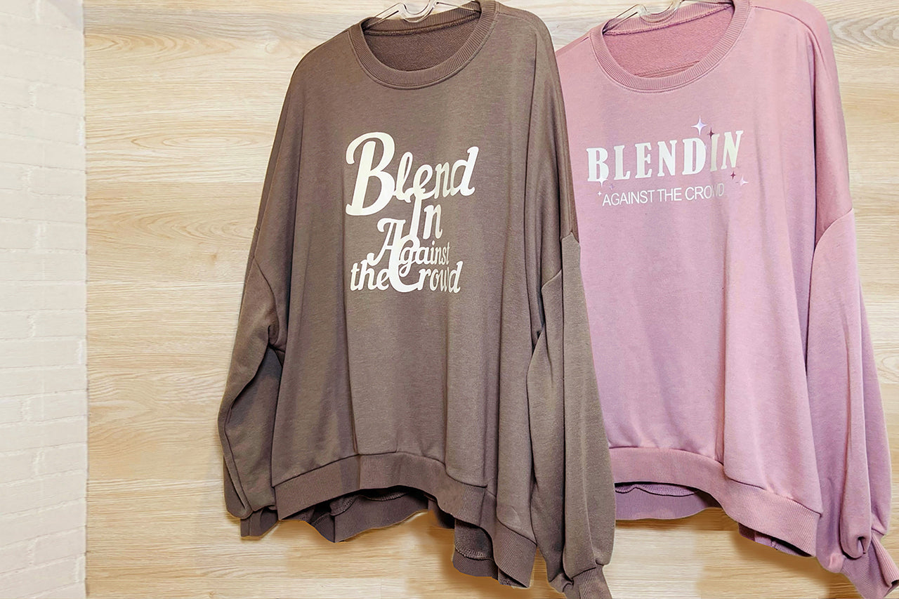 Cursive Women Sweatshirt | brown