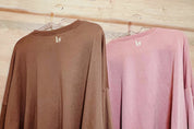 Cursive Women Sweatshirt | brown