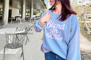 Cursive Women Sweatshirt | brown
