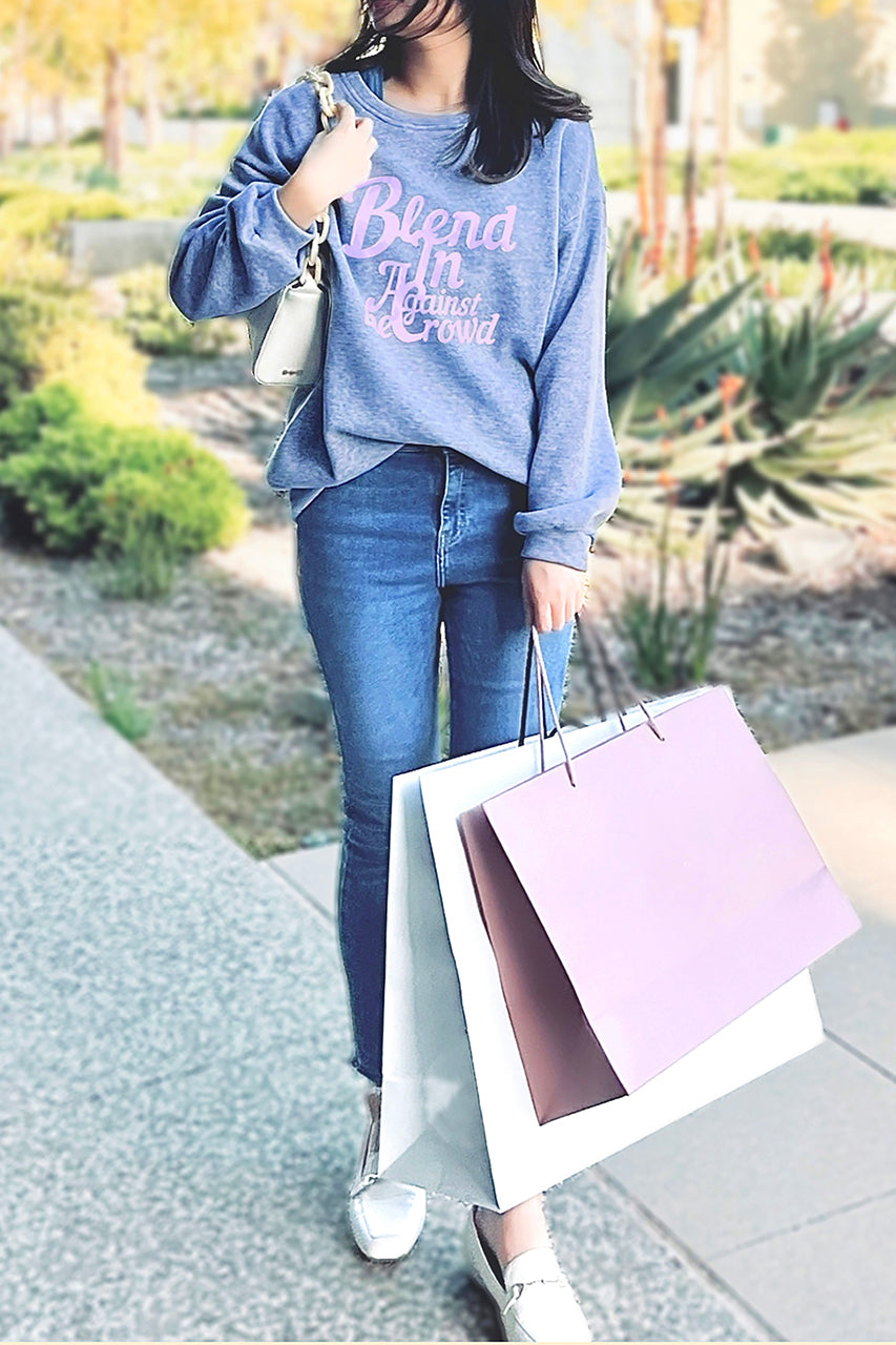 Cursive Women Sweatshirt | brown