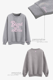 Cursive Women Sweatshirt | brown