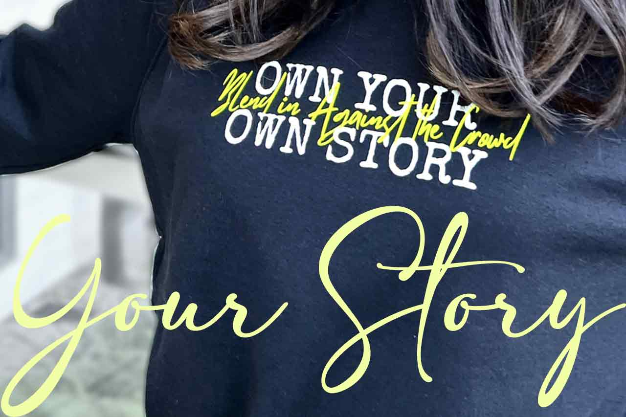 Motto Women Sweatshirt | pink on black