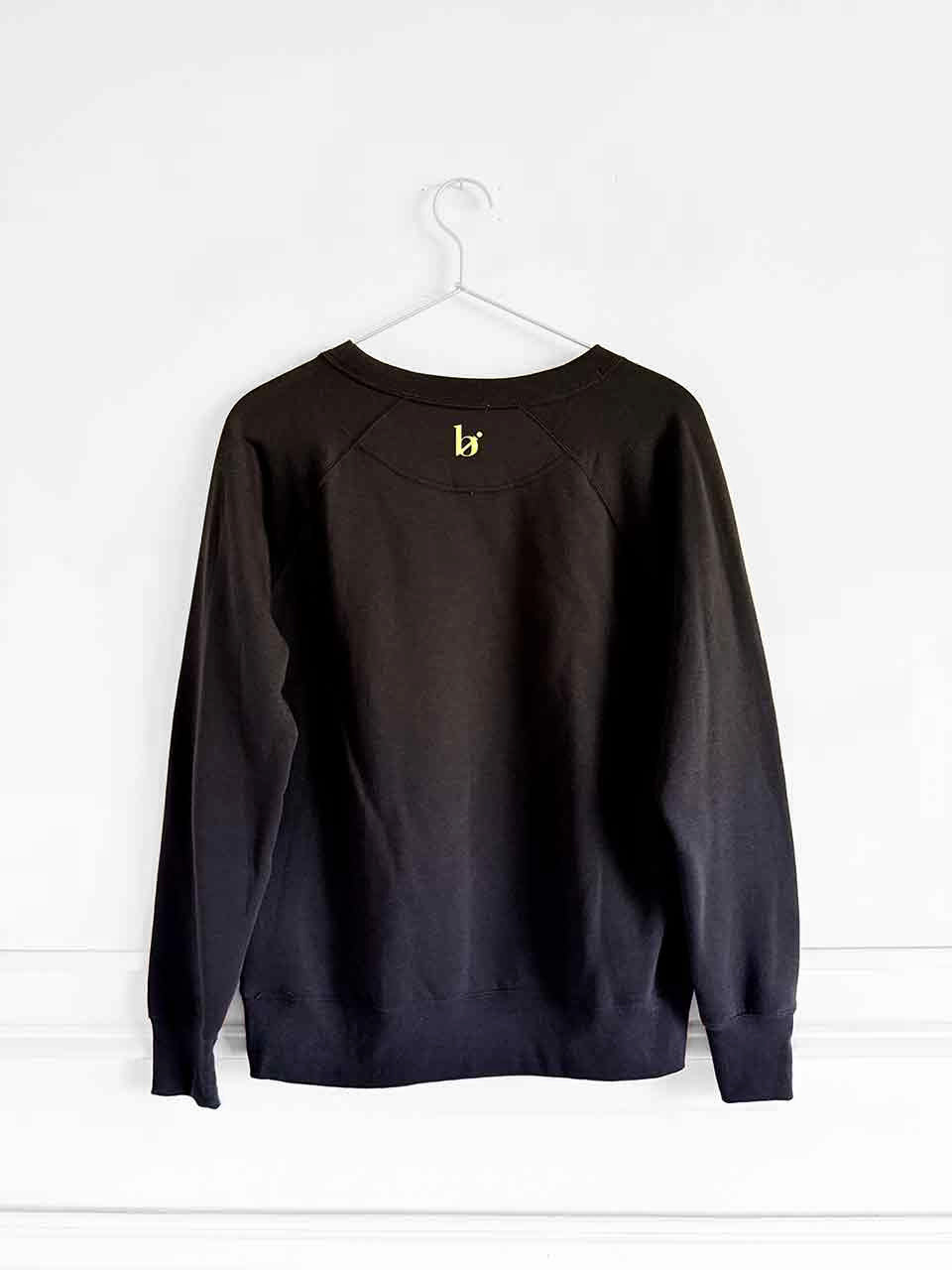 Motto Women Sweatshirt | pink on black