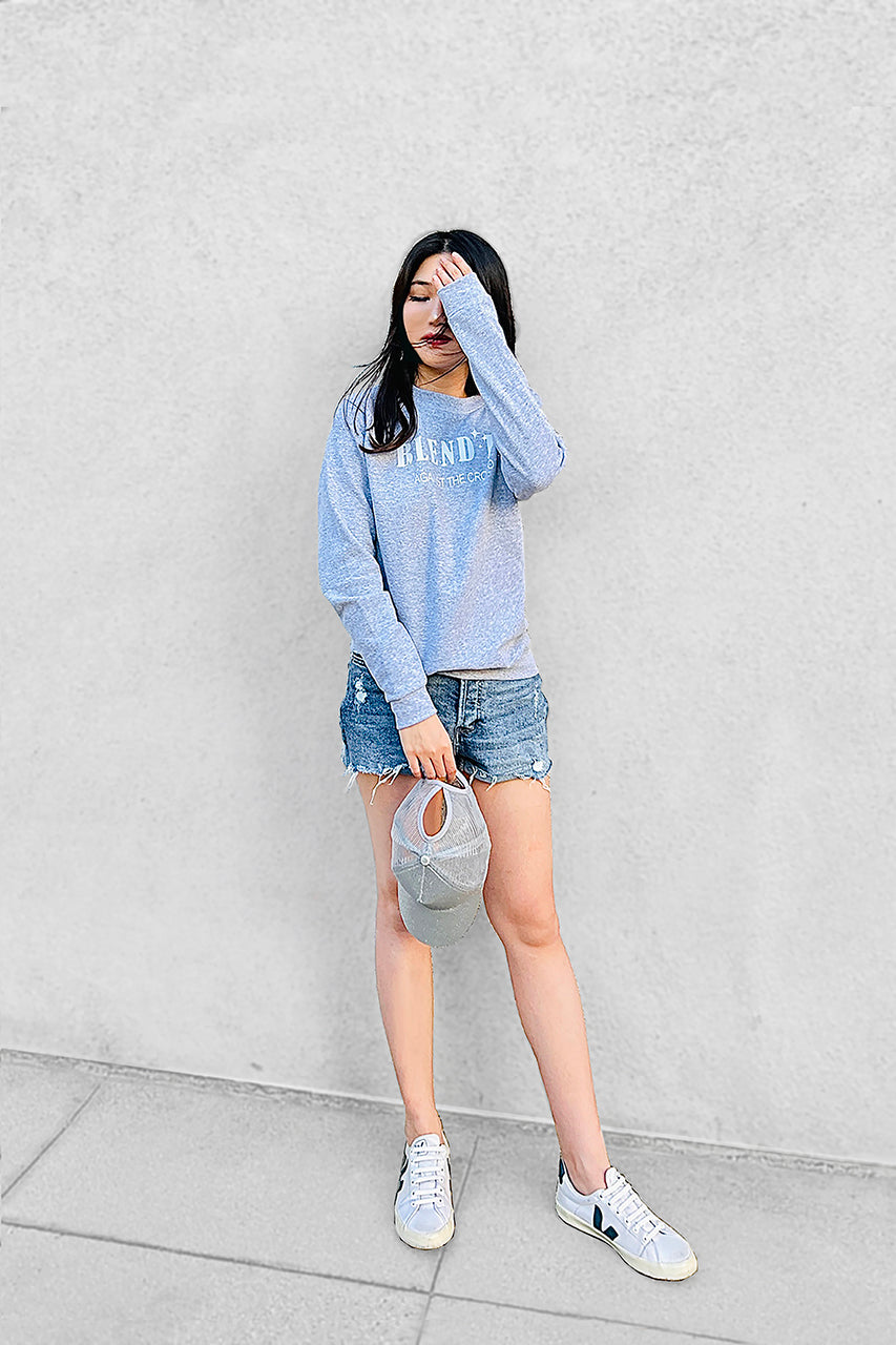 Shining Stars Women Sweatshirt | heather gray