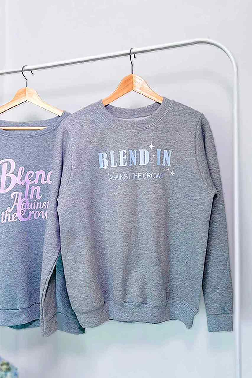 Shining Stars Women Sweatshirt | heather gray