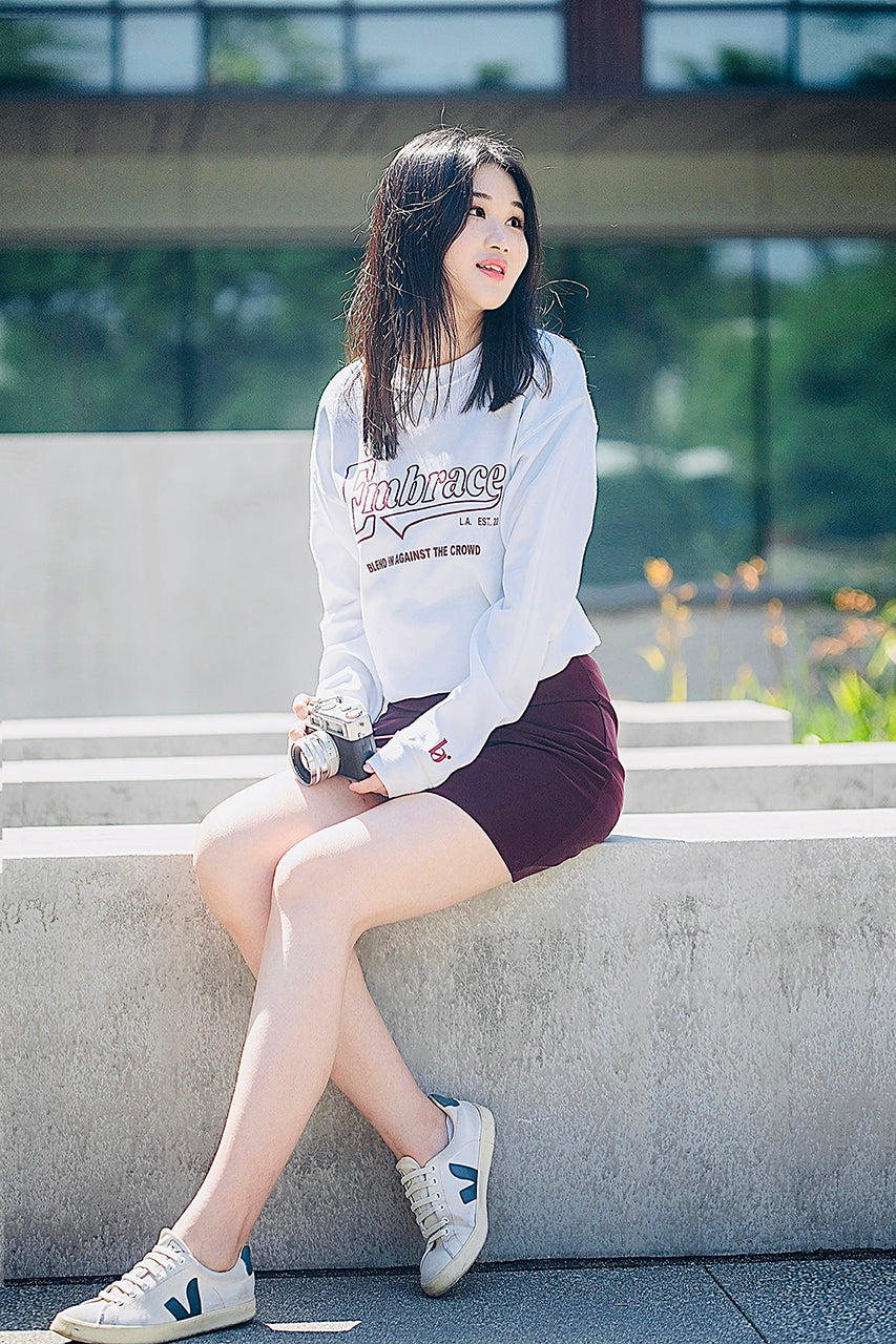 College Women Sweatshirt | white