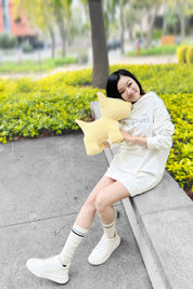 Precious Metal Hoodie Dress | black