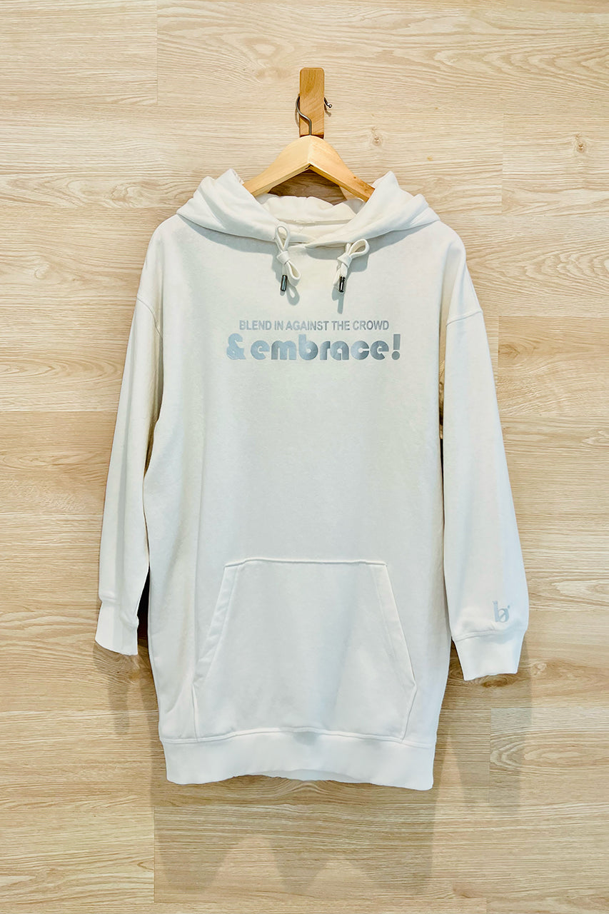 Precious Metal Hoodie Dress | black