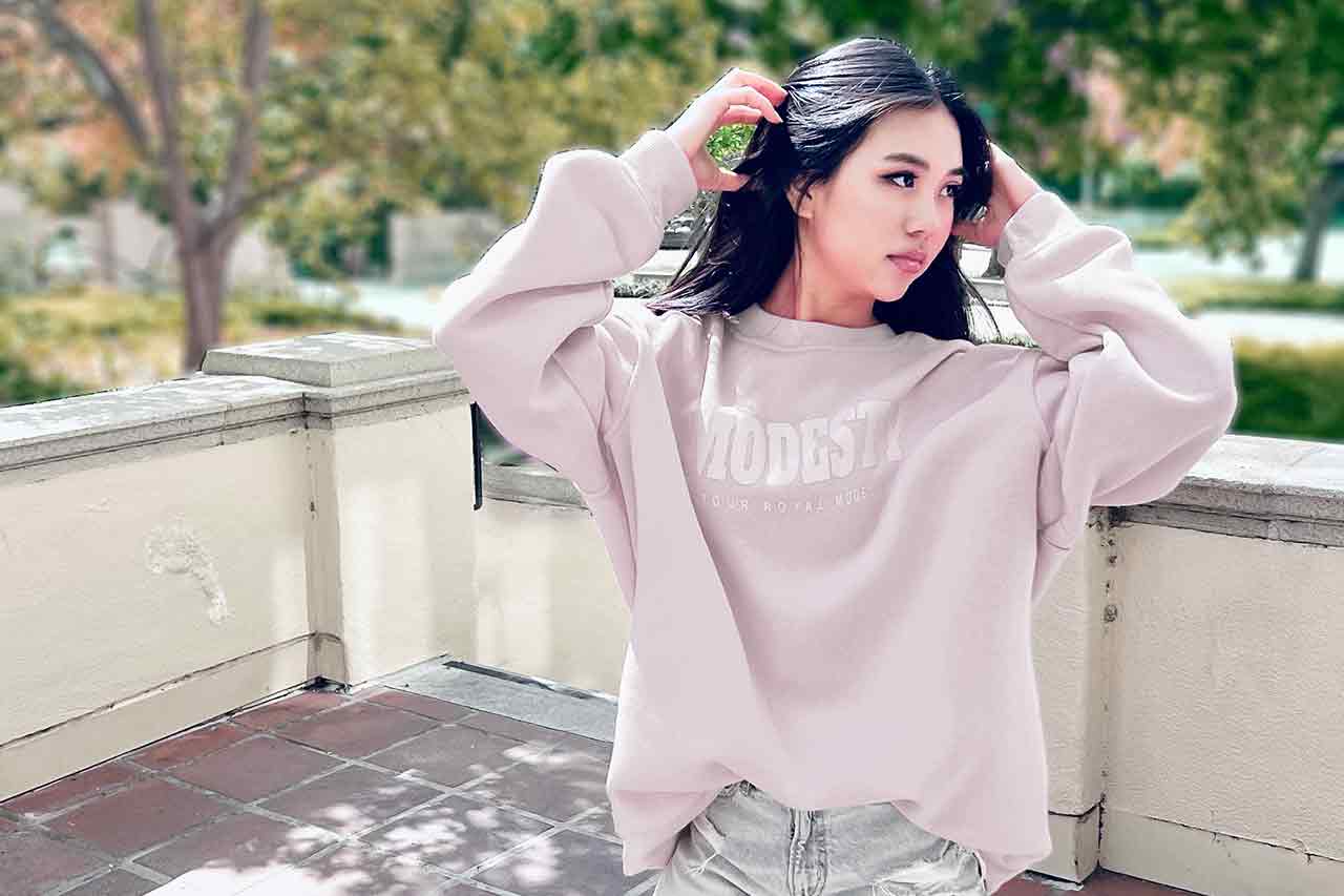 Major Mod Women Sweatshirt | apricot