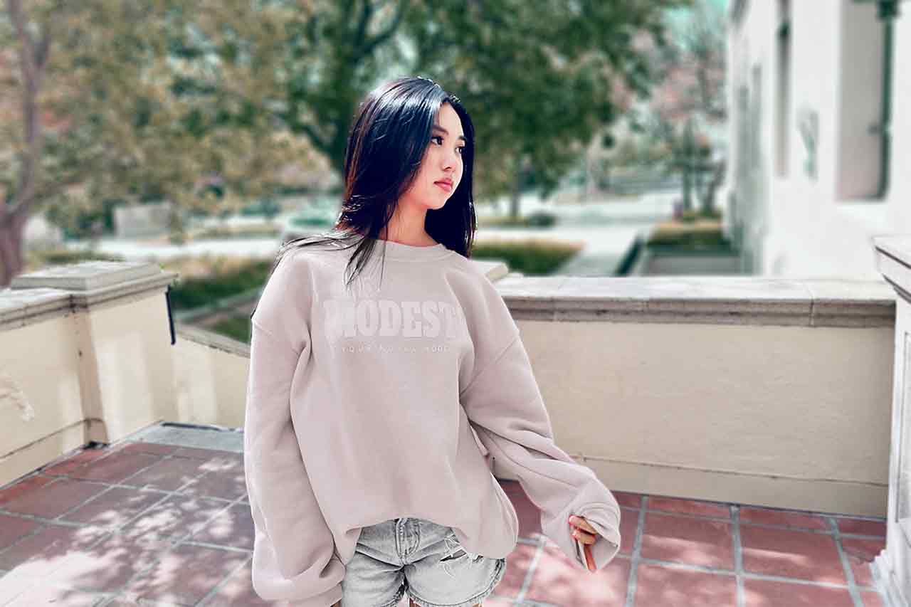 Major Mod Women Sweatshirt | apricot