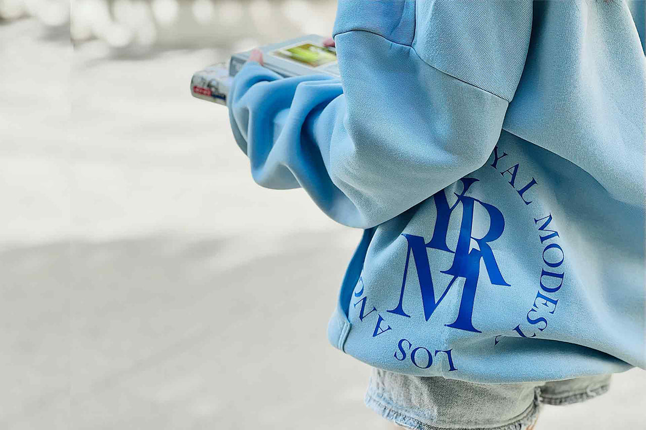 Round Seal Women Hoodie | sky blue