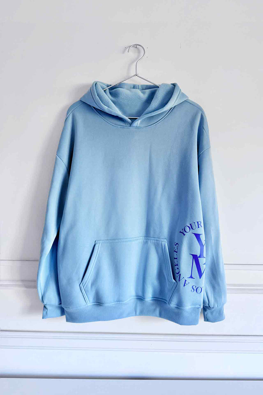 Round Seal Women Hoodie | sky blue