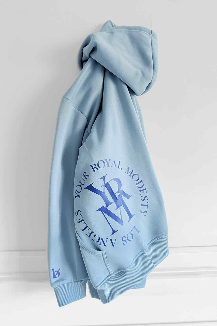 Round Seal Women Hoodie | sky blue