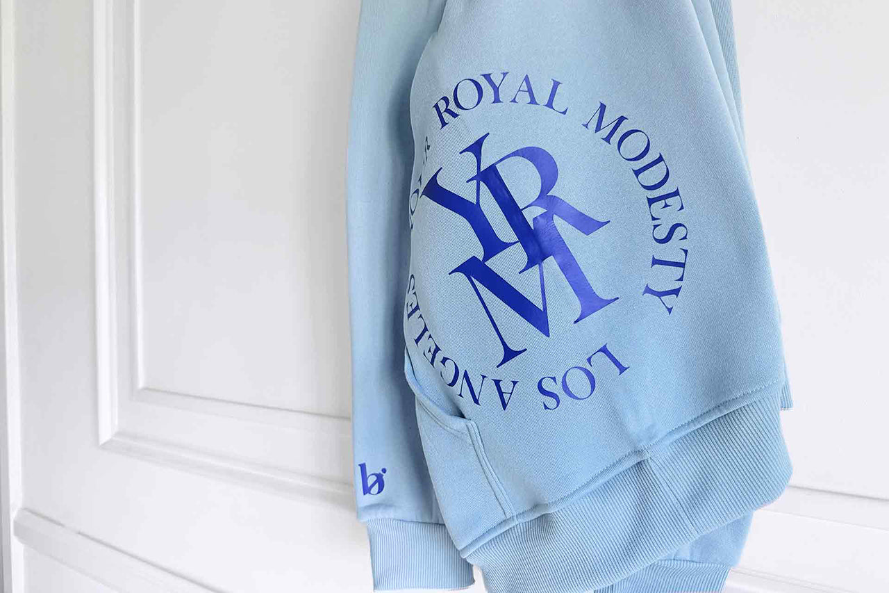 Round Seal Women Hoodie | sky blue