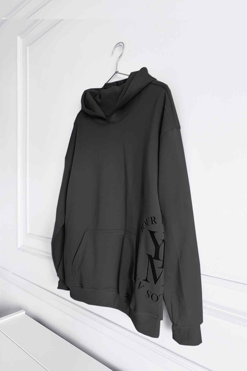 Round Seal Men Hoodie | silver