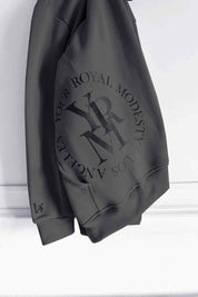 Round Seal Men Hoodie | silver