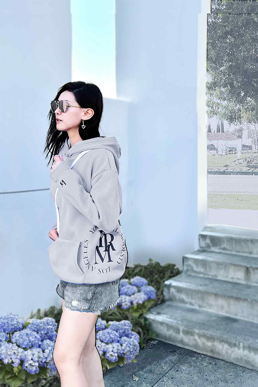 Round Seal Women Hoodie | sky blue