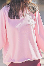 Subtle Shimmer Women Sweatshirt | pink